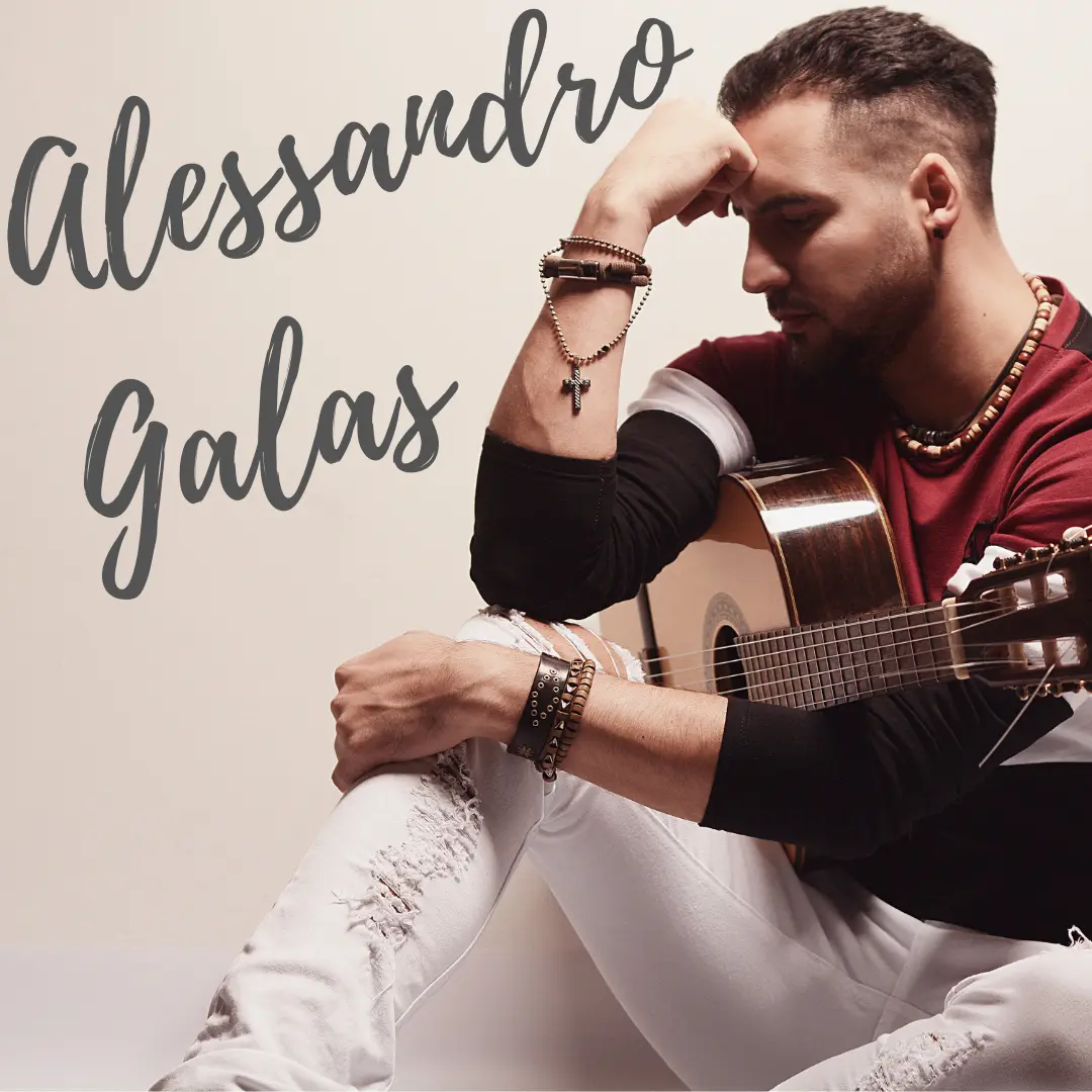 Alessandro Galas mit Gitarre